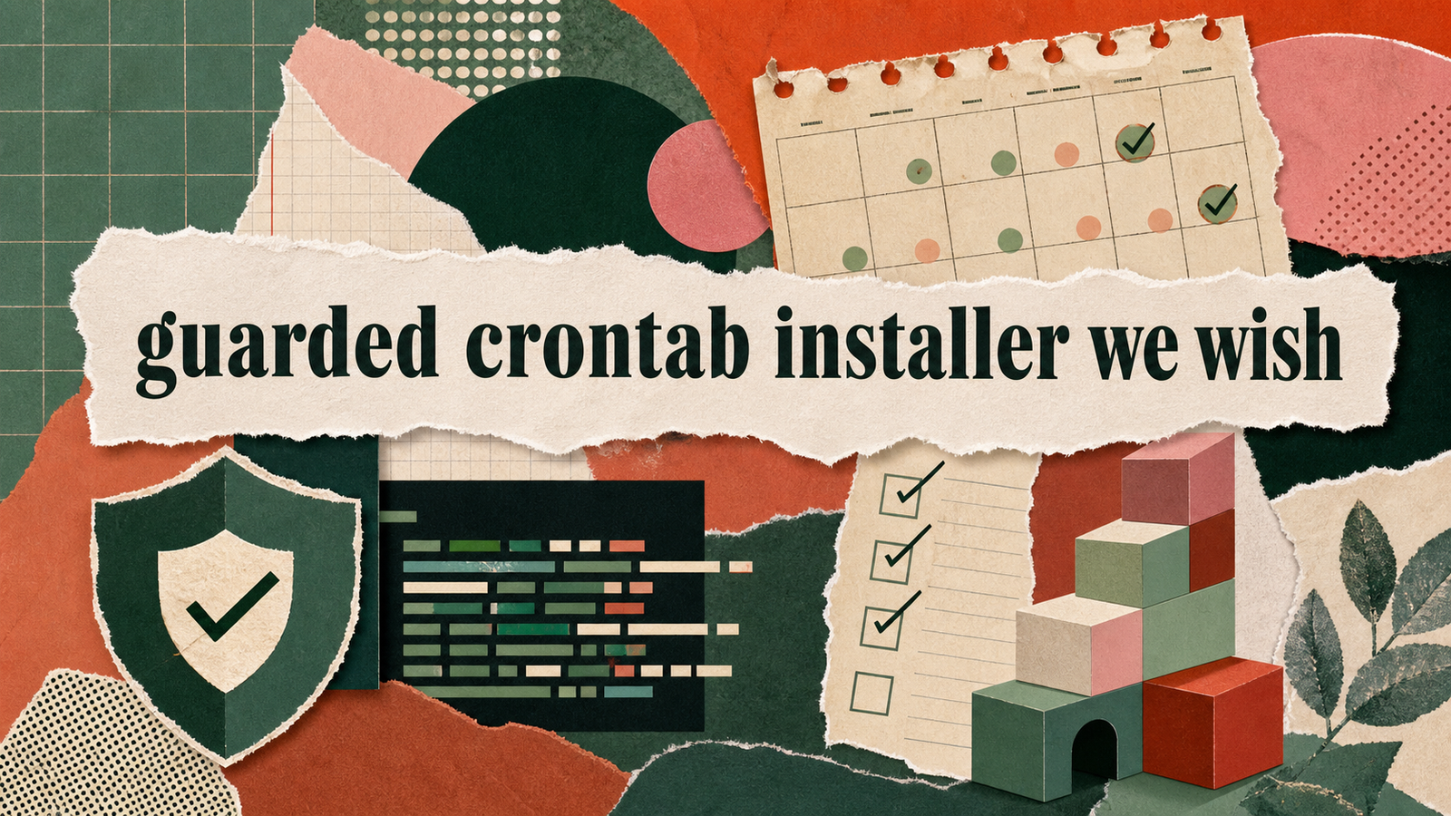 safe-crontab: the guarded crontab installer we wish we&rsquo;d had