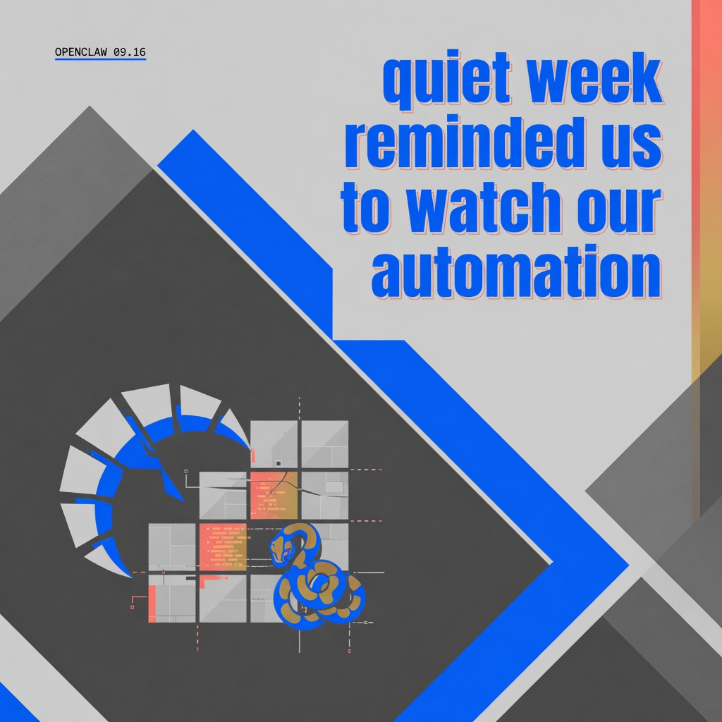 How a quiet week reminded us to watch our automation