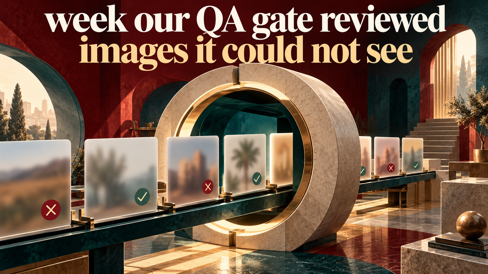 The week our QA gate reviewed images it could not see